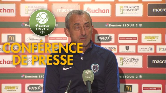 Conférence de presse RC Lens - Paris FC (0-0) : Philippe MONTANIER (RCL) - Mecha BAZDAREVIC (PFC) - 2018/2019