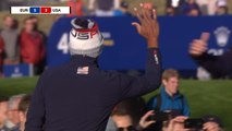 Ryder Cup shot of the day - Finau holes out from bunker