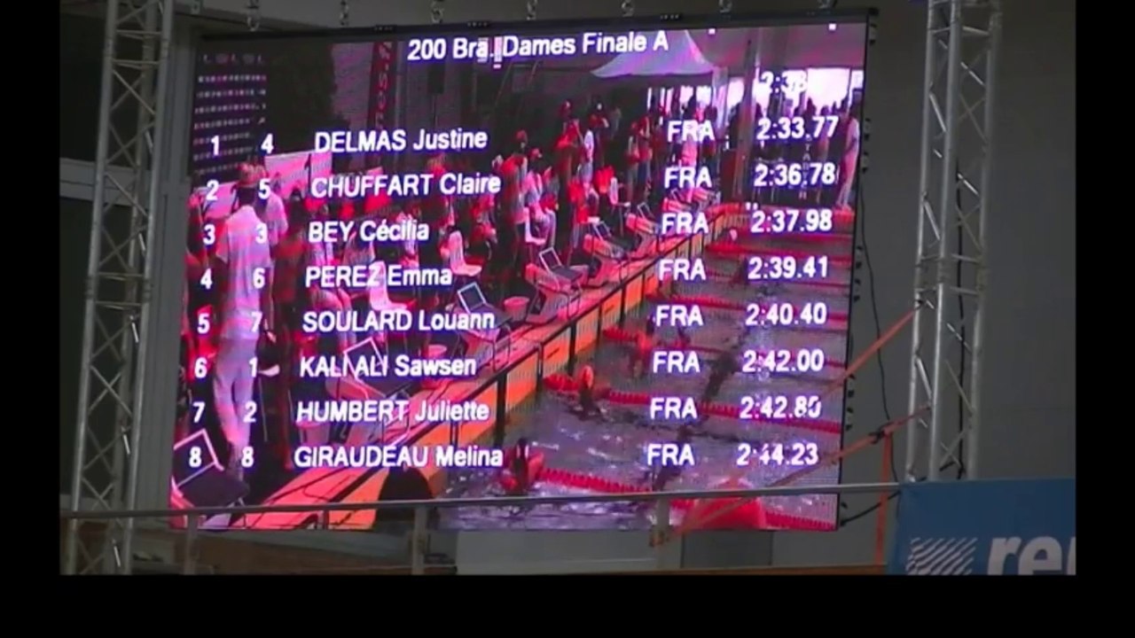 CN Antibes by Claire Chuffart vice championne de France 100 et 200 brasse