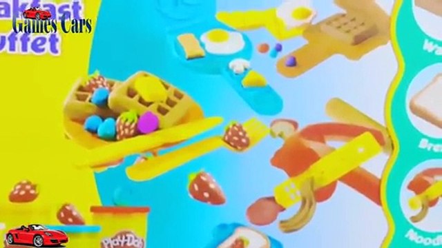 Стол Джада Стивенс плей-doh автомобили завтраков узнать, как сделать вафли в Play doh и многое другое