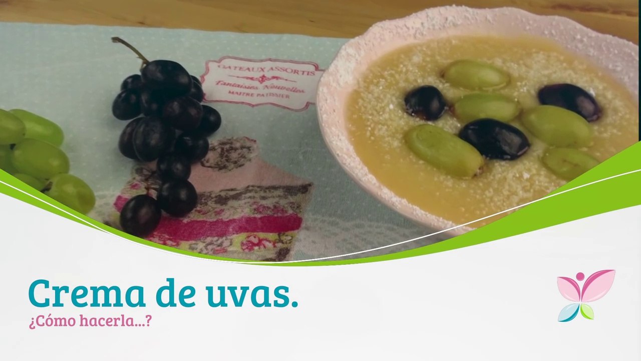 Cómo hacer crema de uvas