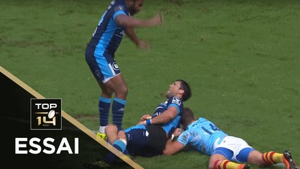 TOP 14 - Essai Jan SERFONTEIN (MHR) - Perpignan - Montpellier - J6 - Saison 2018/2019
