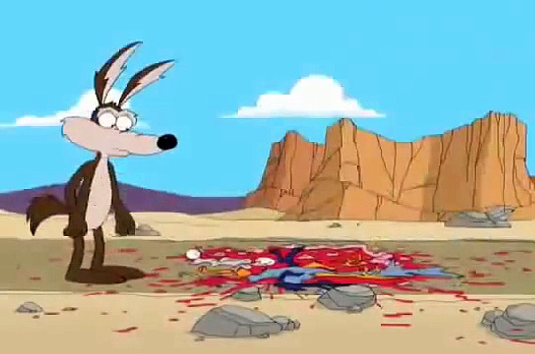 Wile E. Coyote kills Road Runner
