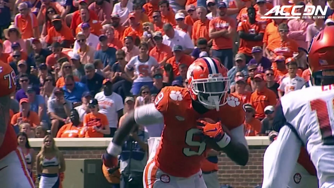 Travis Etienne: 203 Yds, 3 TD Power Clemson Over Syracuse