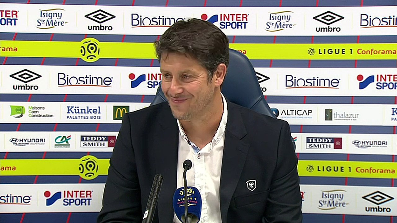 Conférence de presse Fabien Mercadal après SMCaen / Amiens SC