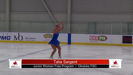 Junior Women Free Program - Group 2 - 2018 Fall Competitive Invitational- Blue Arena