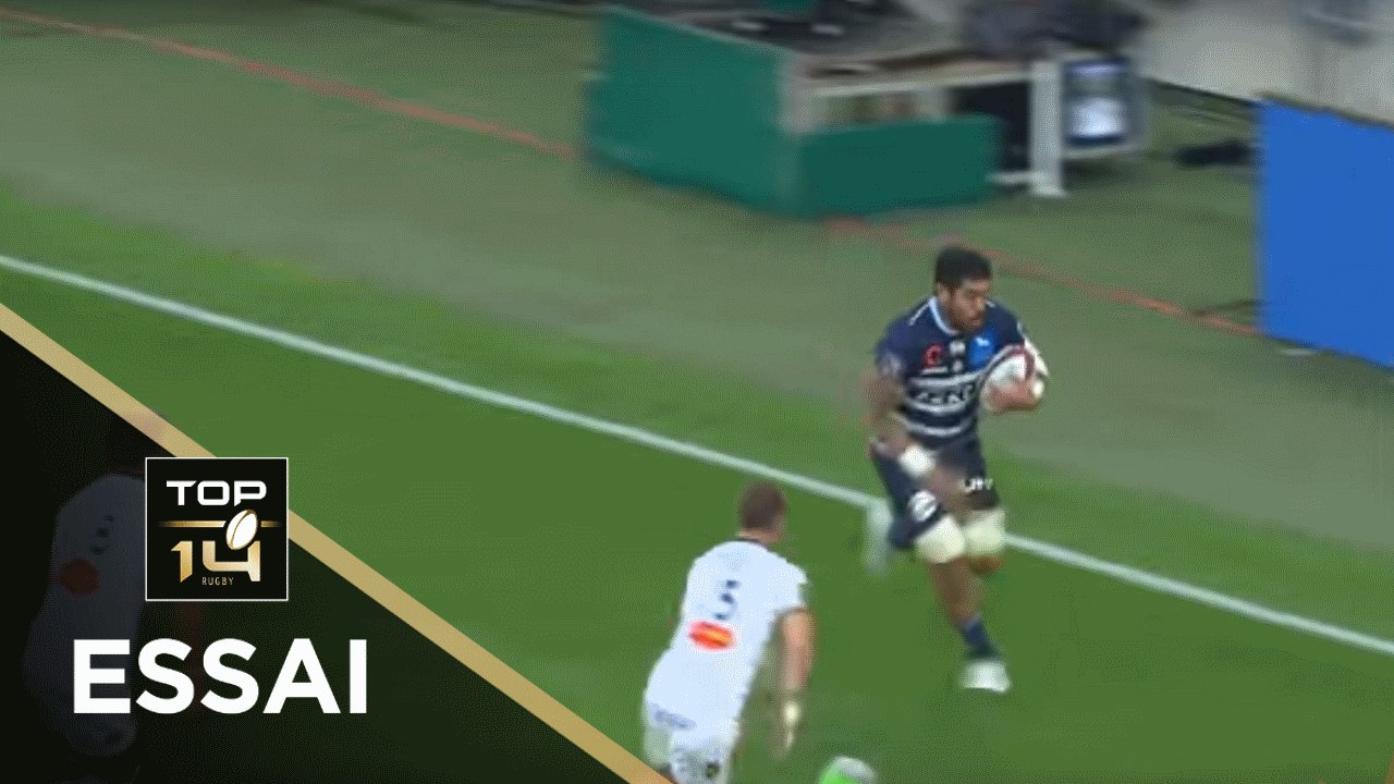 TOP 14 - Essai Afa AMOSA (UBB) - Bordeaux-Bègles - La Rochelle - J6 - Saison 2018/2019
