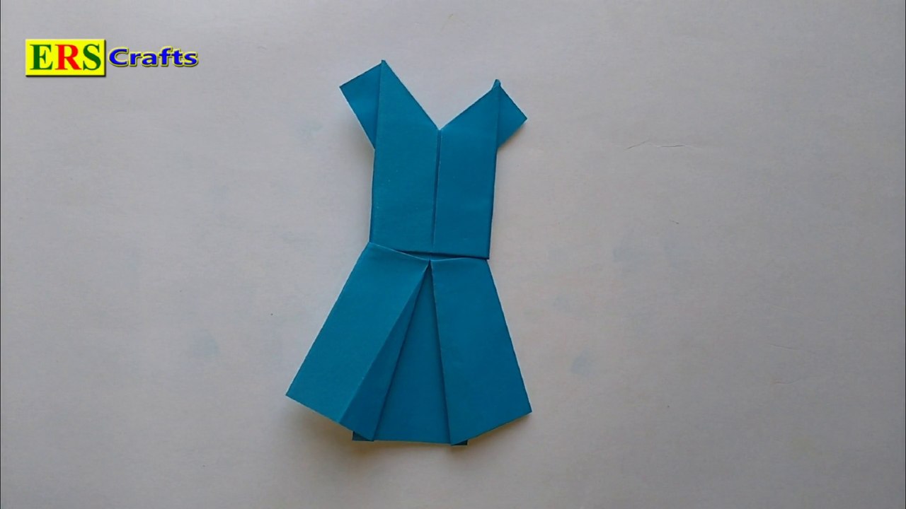 How to make easy paper women dress 2018