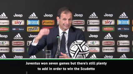 Download Video: Juventus must improve to win Serie A title - Allegri