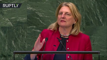 وزيرة خارجية النمسا تتحدث العربية في الأمم المتحدة.. والسبب