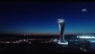 3. Havalimanı'nın Kulesinin Işıl Işıl Görüntüsü Havadan Görüntülendi
