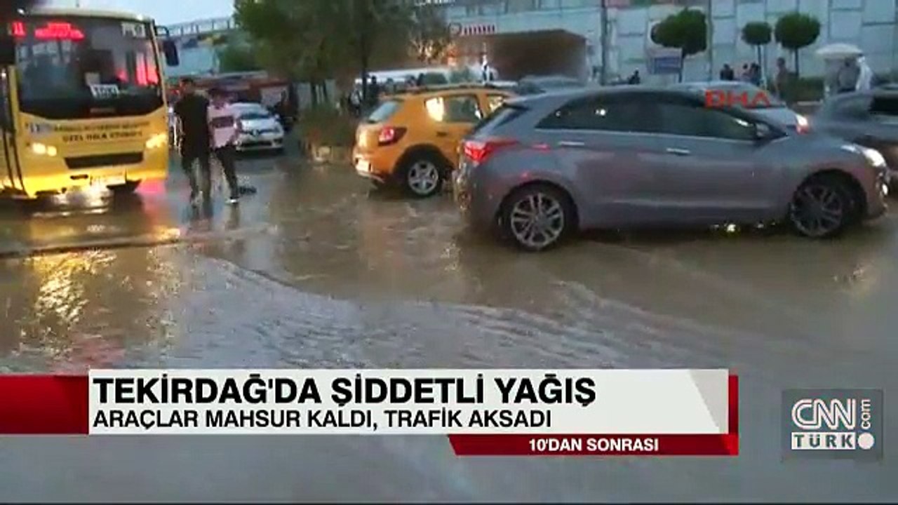=SON DAKIKA= TROPİKAL FIRTINANIN ETKİSİ OLAN SAGNAK YAĞIŞ TEKİRDAĞI DA VURDU