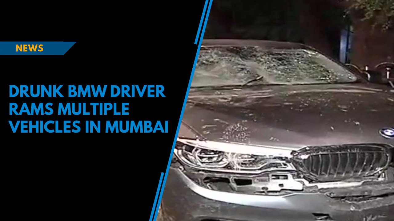 Drunk BMW driver rams multiple vehicles in Mumbai