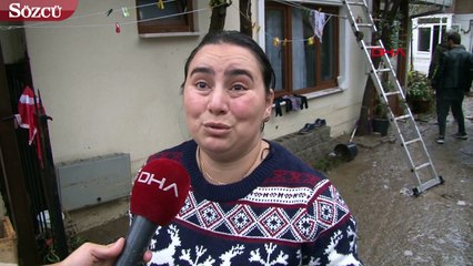 Beykoz’da sel baskını: Eşi ve çocuğunu tavanı delerek kurtardı