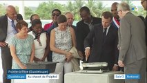 Guadeloupe : Emmanuel Macron pose la première pierre du futur CHU
