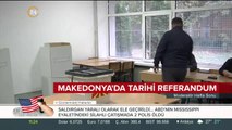 Makedonyalı seçmenler referandum için sandık başında