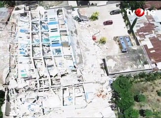 Pantauan Udara Kondisi Hotel Roa-Roa yang Ambruk