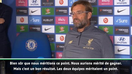 7e j. - Klopp : "Les deux équipes méritaient un point"