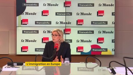 Marine Le Pen : "Nous sommes victimes d'une insécurité grandissante, [...] conséquence de l'immigration anarchique"