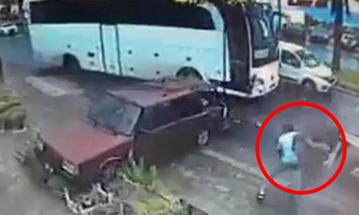 Mucize kurtuluş kamerada