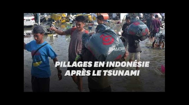 En Indonésie, des sinistrés du tsunami pillent les magasins: nous n'avons pas d'autre choix