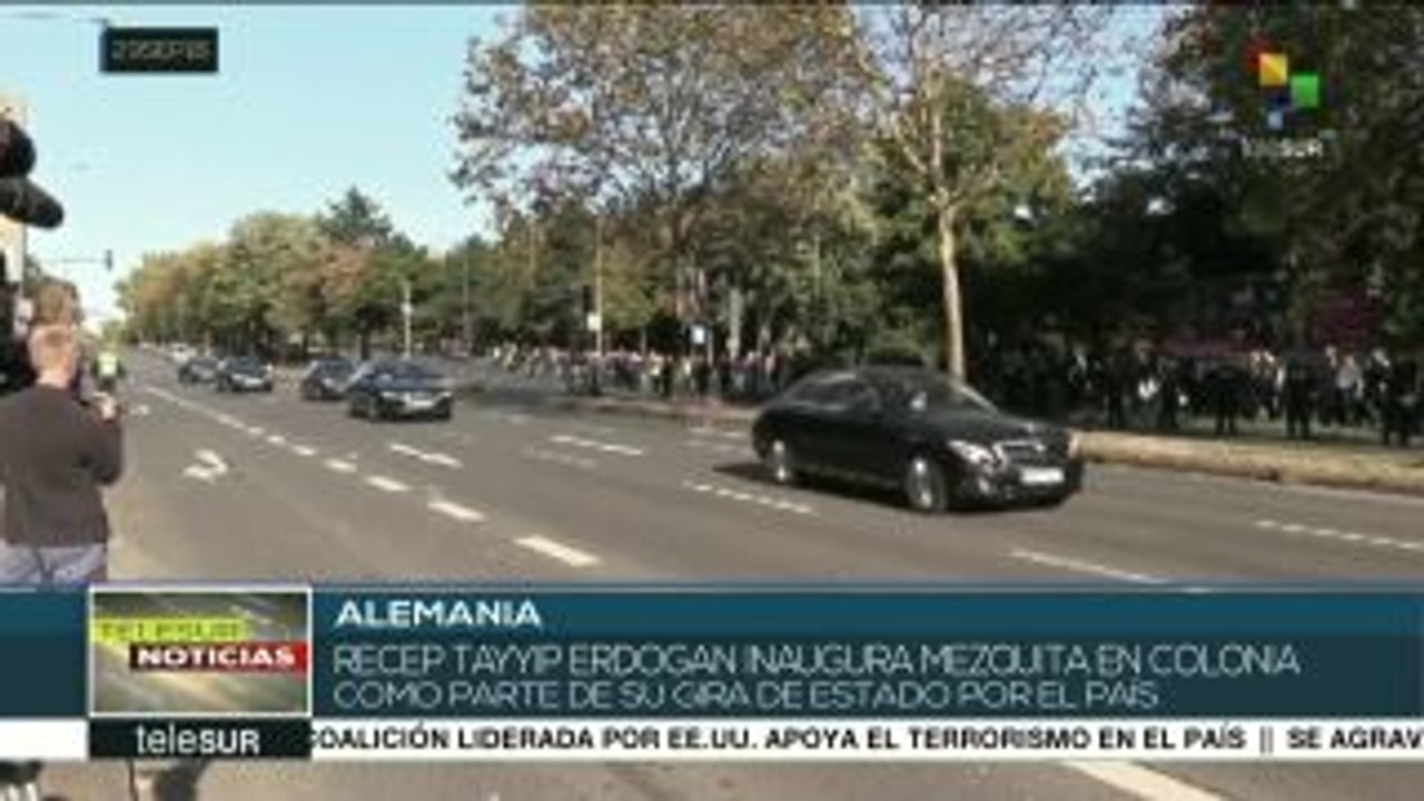 Recep Tayyip Erdogan inaugura mezquita en Colonia