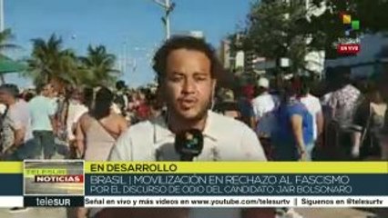Brasileñas marchan para rechazar el discurso misógino de Bolsonaro