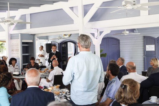 Petit-déjeuner avec des restaurateurs et hôteliers de Saint-Martin