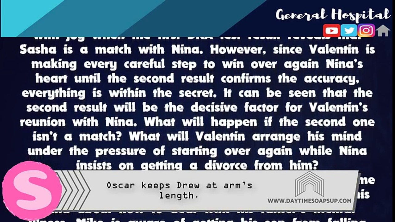 General Hospital spoilers: First test result - Sasha’s DNA matches Nina