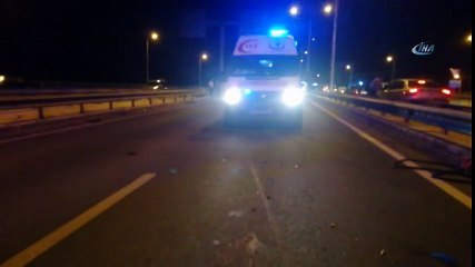 Kaza Yapan Araç Yaklaşık 200 Metre Fırladı