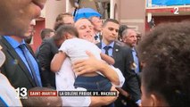 Emmanuel Macron en visite à Saint Martin