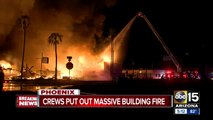 Massive fire rips through Phoenix furniture shop