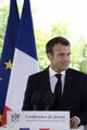 Conférence de presse du Président de la République Emmanuel Macron à Saint-Martin