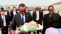 President Kagame and First Lady Jeannette Kagame arrive  in China to attend the FOCAC Summit Beijing, 1 September 2018