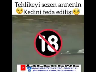 Tehlikeyi Sezen Annenin Kendini Feda Edişi