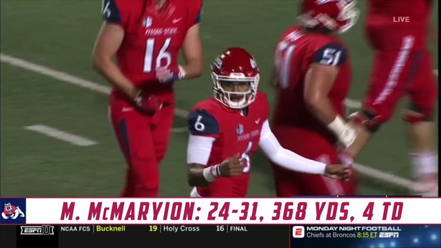 Marcus McMaryion Highlights: Toledo-Fresno State 2018
