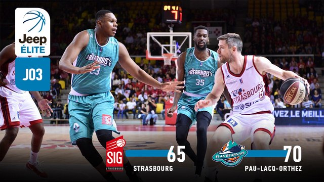 Jeep® ÉLITE : Strasbourg vs Pau-Lacq-Orthez (J3)