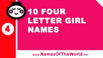 10 four letter girl names - the best baby names - www.namesoftheworld.net