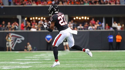Damontae Kazee intercepts Dalton off tipped pass