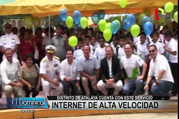 Atalaya: 25 mil pobladores acceden a internet móvil de alta velocidad