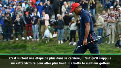 Скачать видео: Ryder Cup - Bjorn : ''Rahm doit s'appuyer sur cette victoire contre Tiger Woods''