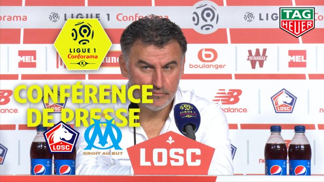 Conférence de presse LOSC - Olympique de Marseille (3-0) : Christophe GALTIER (LOSC) - Rudi GARCIA (OM) / 2018-19