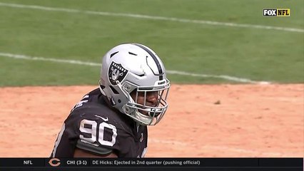 Raiders recover fumble after Baker Mayfield's botched snap