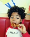 Baby Q of the  olliverboyz is a fan of the sweet, smoky and #fingerlickingood crispy Smoky Mountain BBQ chicken!