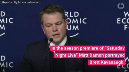 Matt Damon Plays Brett Kavanaugh In Season Premiere Of 'Saturday Night Live'