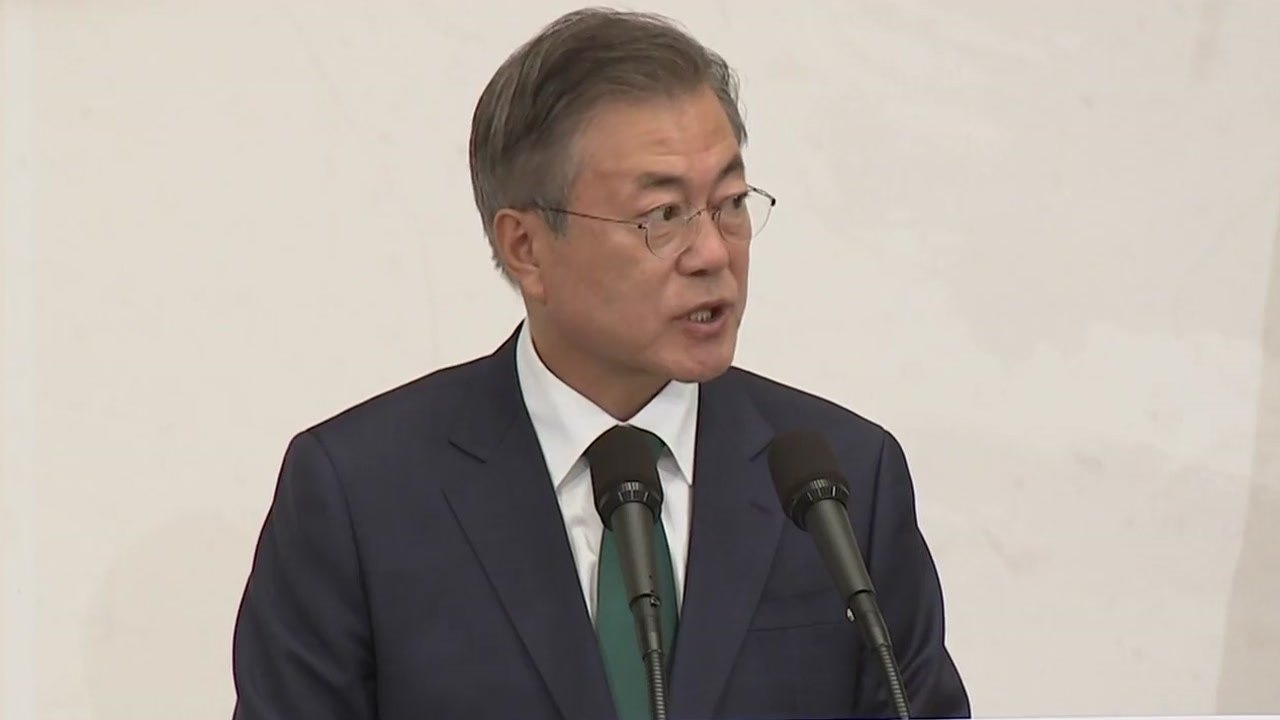 문재인 대통령 "힘이 있어야 평화 지속 가능" / YTN