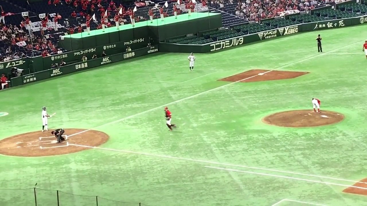 【都市対抗野球】小柄なドラフト候補大場 東芝対田村 147キロ弾き返す