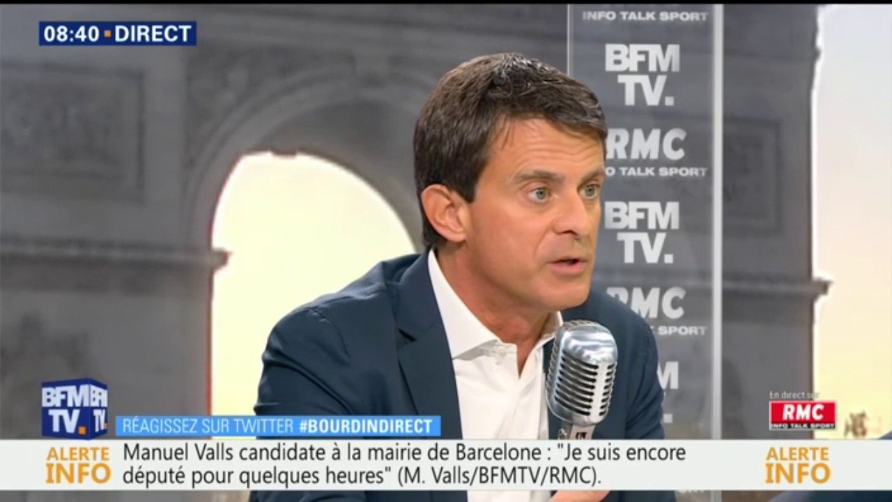 "Je suis convaincu que j'avais un avenir politique en France" estime Manuel Valls, candidat à la mairie de Barcelone
