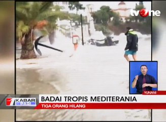 Badai Tropis Mediterania di Yunani, Tiga Orang Hilang
