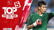 Tuấn Mạnh phản xạ xuất sắc dẫn đầu top 5 pha cứu thua ấn tượng vòng 24 V-League 2018 - VPF Media